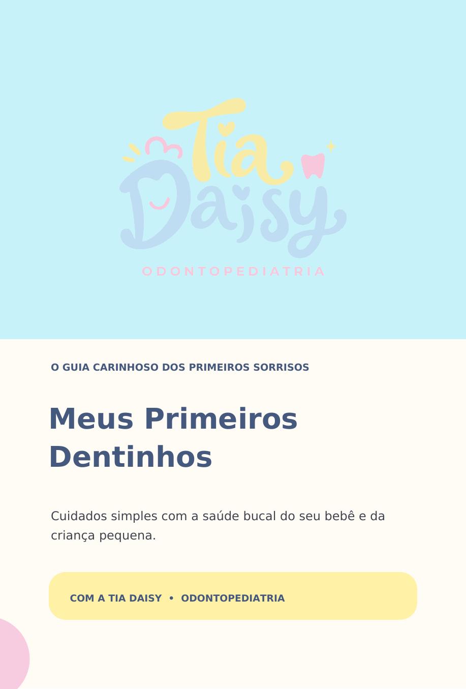 Capa do e-book Meus Primeiros Dentinhos